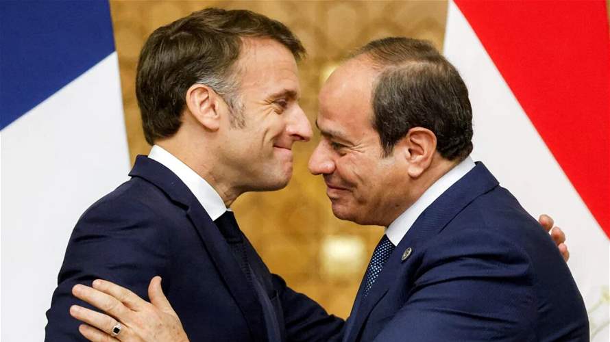 Macron meets Sisi in Alexandria, discusses Gaza ceasefire, Lebanon and regional tensions