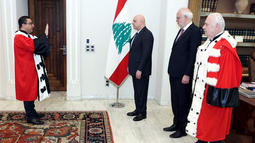 الرئيس عون خلال حفل قسم المدعي العام التمييزي: القضاء ركيزة الدولة الأساسية