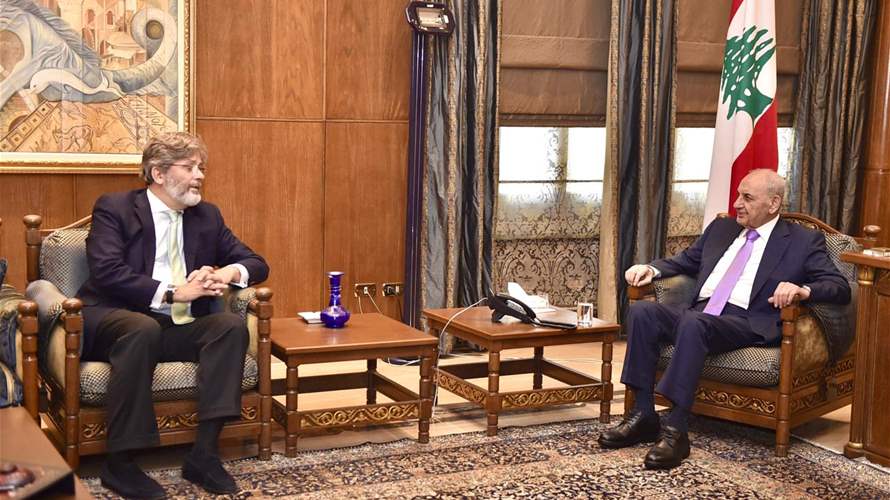 بري استقبل سفير اسبانيا وتابع الاوضاع العامة والمستجدات خلال لقائه وزير الصحة والنائب جهاد الصمد ونائب رئيس الحكومة