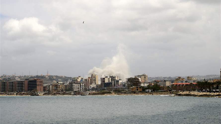 Israeli army says striking Hezbollah sites in Tyre area of South Lebanon