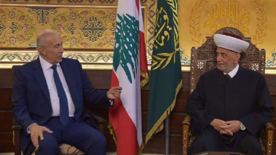 مخزومي بعد لقائه المفتي دريان: أكدنا أهمية إقرار قانون العفو العام وتنفيذ قرارات الدولة بحصر السلاح 