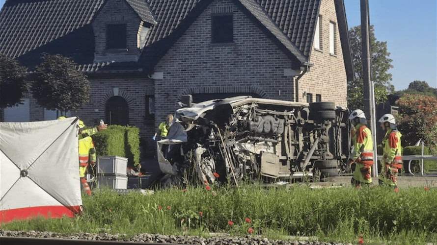 Four people killed in train collision with Belgian school bus