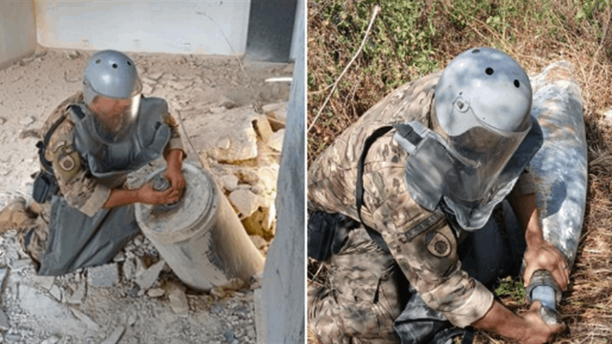 Lebanese army says it dismantled two unexploded bombs in south Lebanon