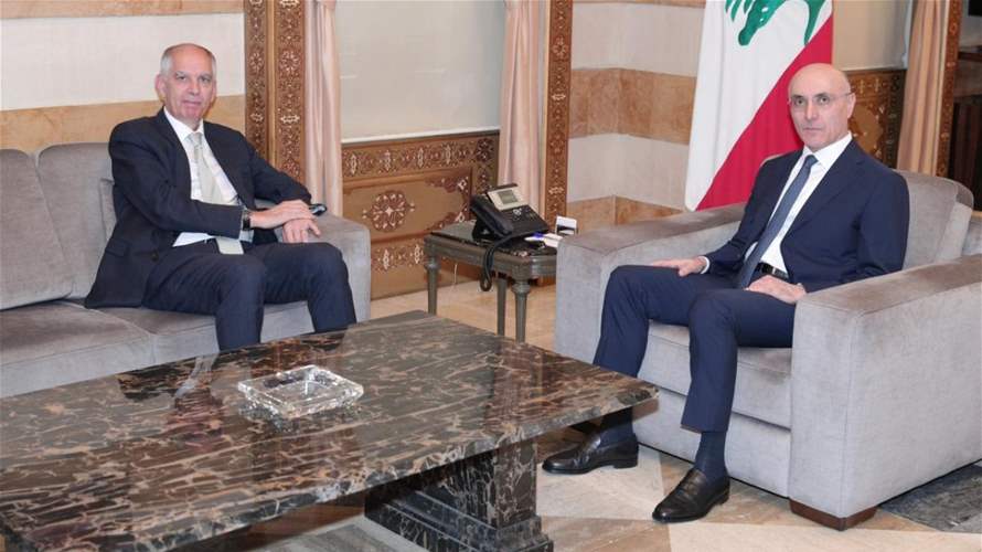 الحجار بحث مع السفير الفرنسي في تعزيز التعاون والدعم الأمني للبنان