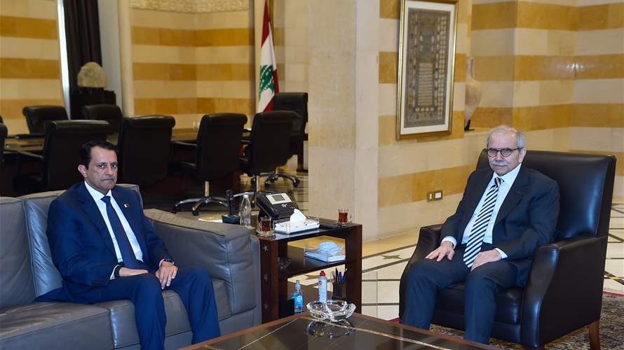 سلام عرض وسفير قطر للأوضاع في لبنان والمنطقة