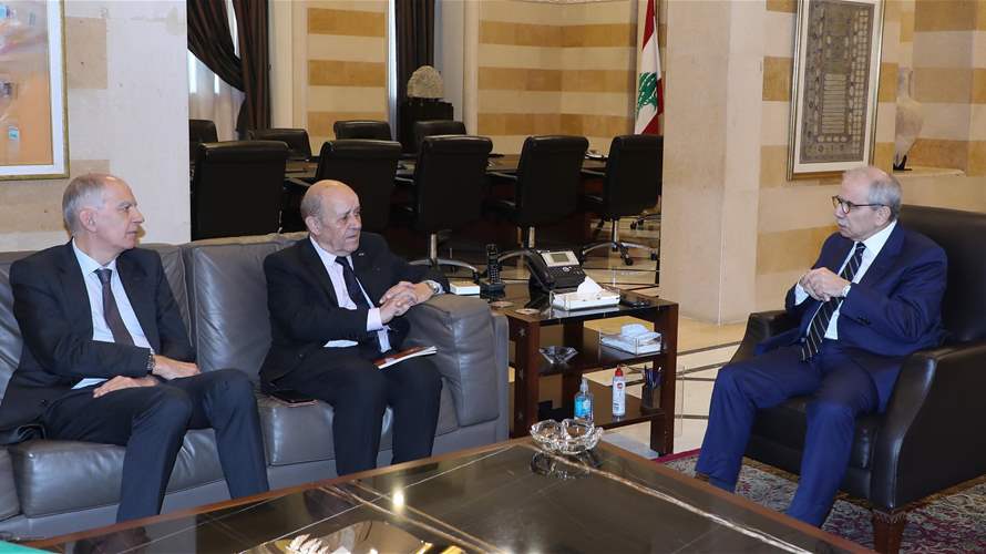 سلام بحث ولودريان في نتائج مفاوضات واشنطن ومساعي وقف إطلاق النار