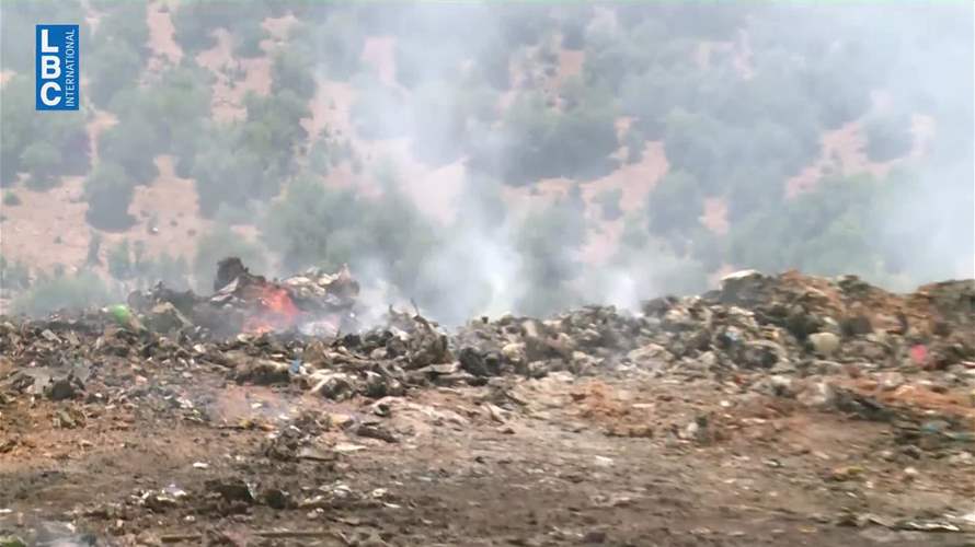 اندلاع النيران في مكب مجدل عنجر وكاميرا الـLBCI تعاين الأضرار