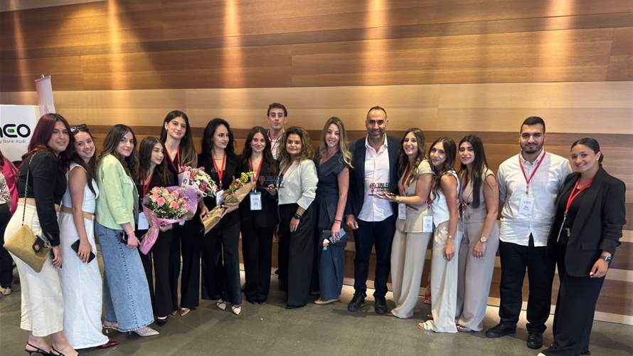 طلاب كلية إدارة الأعمال في جامعة الروح القدس – الكسليك يحققون إنجازًا وطنيًا في مسابقة "أطلق العنان لإبداعك"
