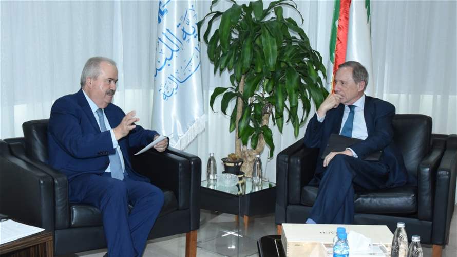 جابر إلتقى مبعوث الرئيس الفرنسي للشؤون الاقتصادية ووفد "البنك الدولي": الحكومة ملتزمة بالمضي قدماً في تنفيذ الإصلاحات 