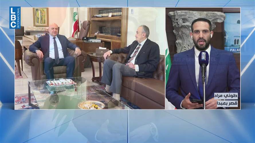 لقاء بين السفير كرم ورئيس الجمهورية في قصر بعبدا...