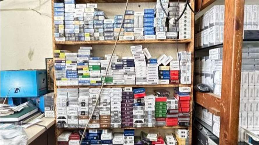 "الريجي": ضبط مصنوعات تبغية مهربة ومزورة
