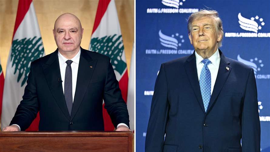 Lebanese president tells Trump state will assume responsibility for implementing Israel agreement