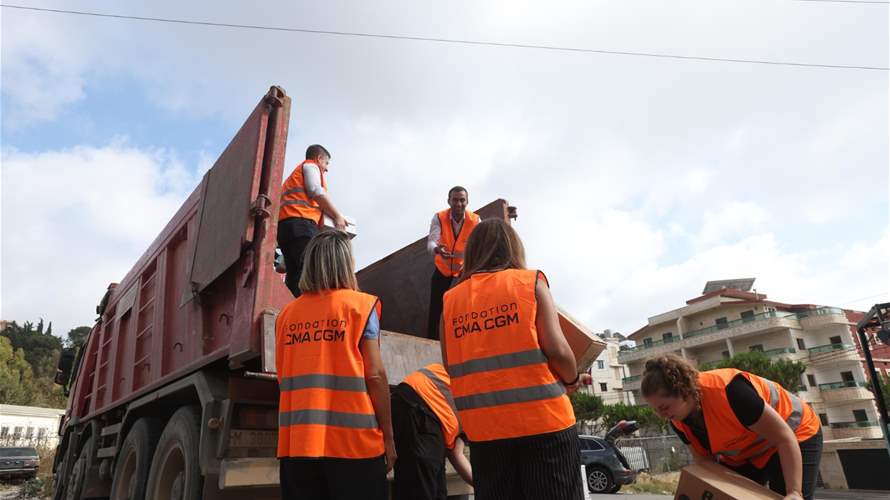 قافلة مساعدات إنسانية ثانية إلى الجنوب بدعم من Fondation CMA CGM وL’Œuvre d’Orient