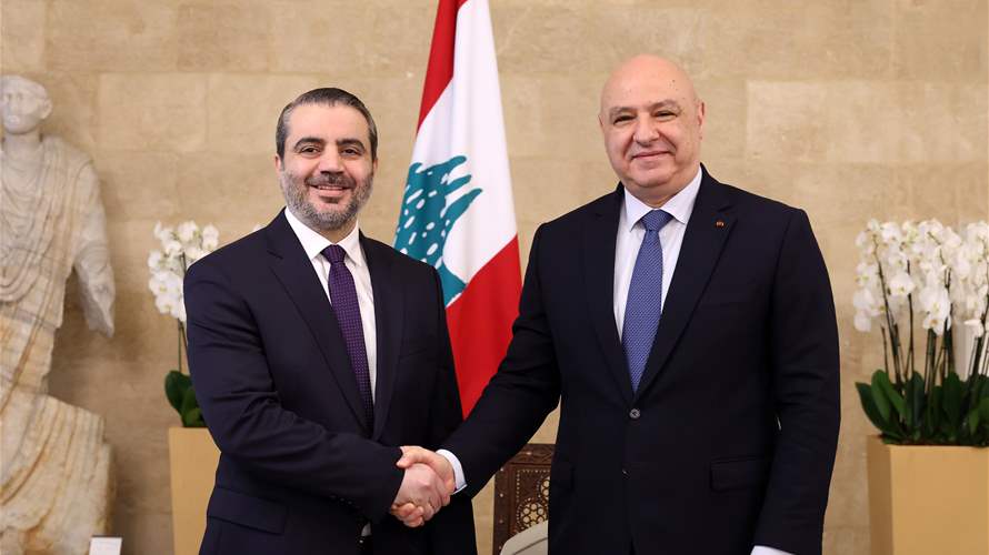 Lebanon’s Aoun reaffirms non-interference principle as Syria’s FM delivers al-Sharaa invitation