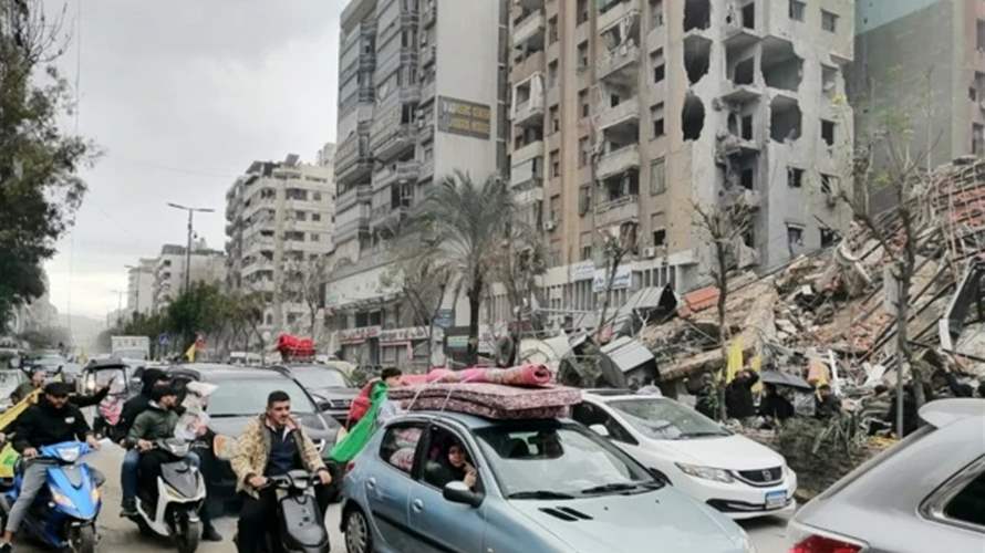 منظمة: أكثر من 600 ألف نازح لبناني عادوا الى منازلهم منذ وقف إطلاق النار مع اسرائيل 