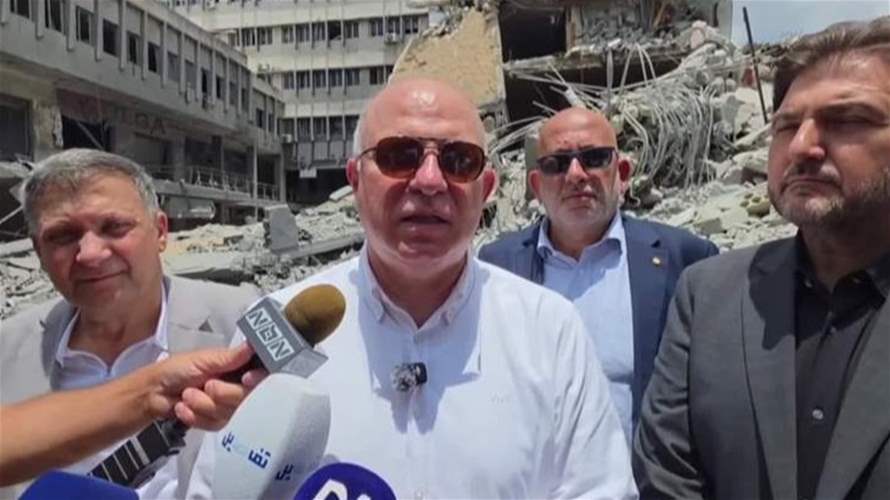حيدر يجول في النبطية وصيدا وصور: دعم للعمّال والمؤسسات المتضررة من الحرب