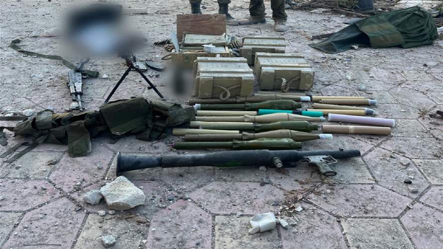  الجيش الإسرائيلي: عثرنا على أكثر من 150 وسيلة قتالية في بلدة حداثا