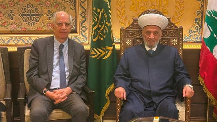 المفتي دريان استقبل سفير فرنسا في زيارة وداعية