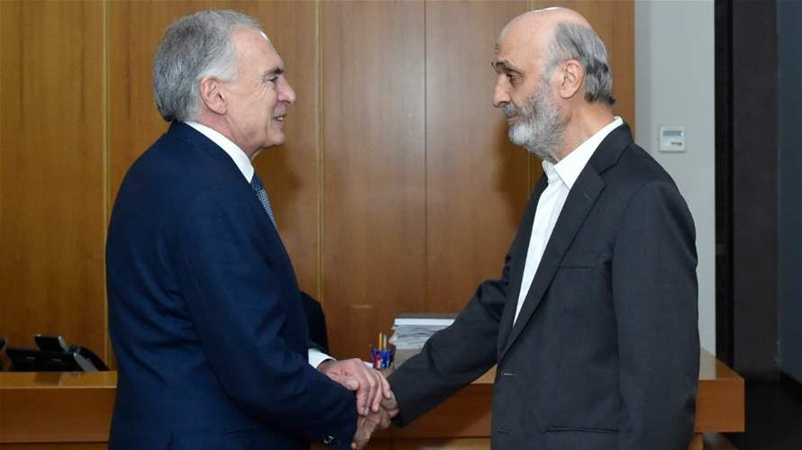 جعجع بحث مع أرنو في المستجدات في لبنان والمنطقة