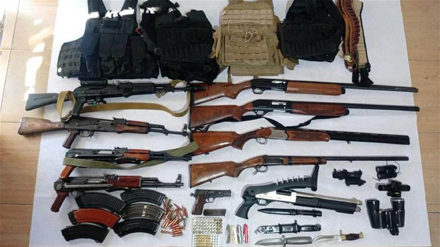 الجيش يوقف 6 أشخاص لإطلاقهم النار ويضبط كمية من الأسلحة والمخدرات