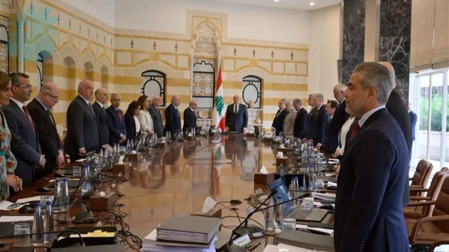 رئيس الجمهورية اطلع مجلس الوزراء على نتائج زياتيه الى واشنطن وتركيا: تقدم إيجابي في مفاوضات روما بشأن الحدود والأسرى ونأمل أن تظهر قريباً خطوات عملية