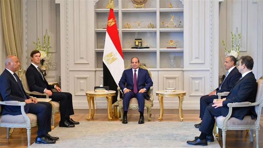 Trump envoy Kushner discusses Gaza with Egypt's Sisi: Presidency