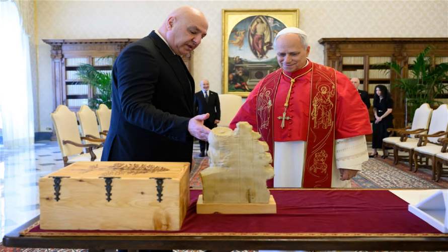 President Aoun meets Pope Leo at Vatican, urges support for full Israeli withdrawal from Lebanon