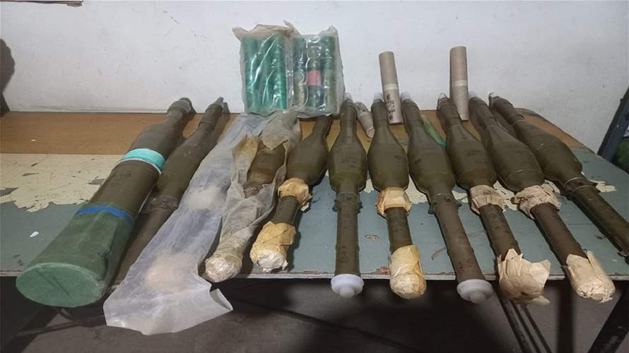 الجيش: توقيف سوري أثناء محاولته تهريب كمية من القذائف الصاروخية و10 سوريين لتورطهم في إشكال ببلدة شعت