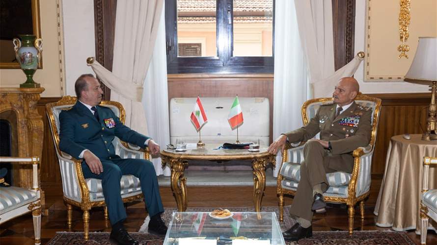 لقاءات لقائد الجيش في إيطاليا... وهذا ما تمّ التأكيد عليه