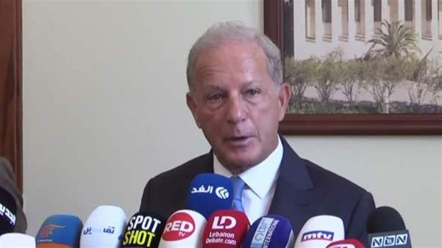 عيسى: اللبنانيون متفقون على تسليم حزب الله سلاحه... وسنتواصل مع جنبلاط قريبًا