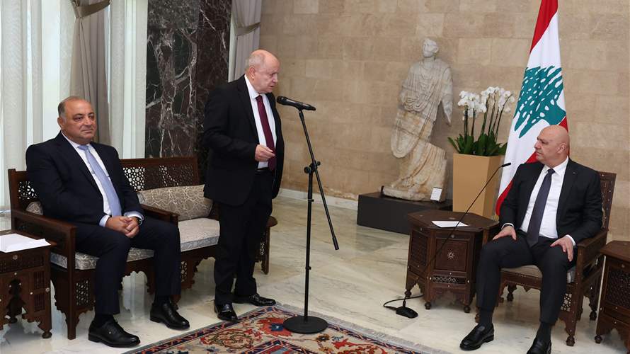 عون لوفد مجلس إدارة الضمان: مهمتكم المحافظة على أموال نهاية الخدمة للمضمونين والتأمين الصحي اللائق بعد تقاعدهم