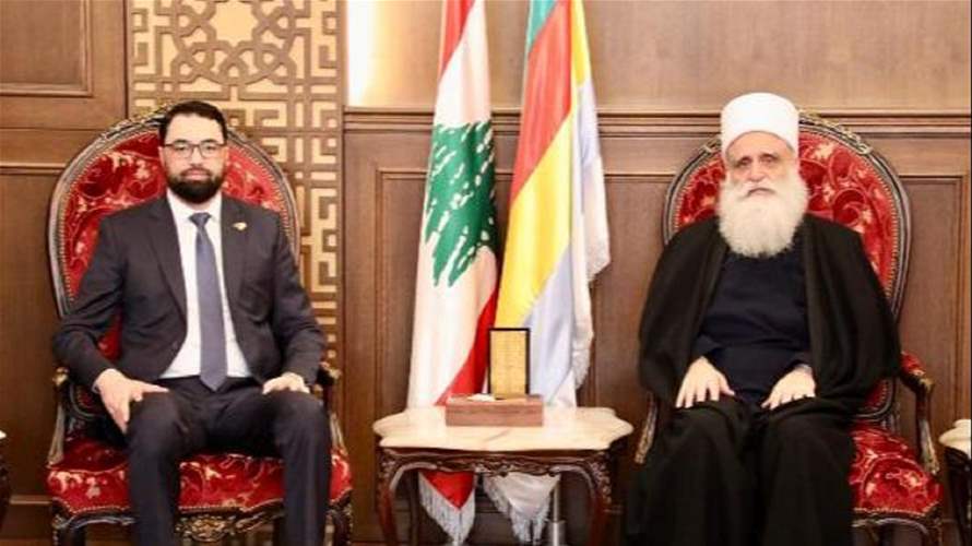 شيخ العقل التقى القائم بالأعمال السوري: أبناء السويداء جزء أصيل من النسيج الوطني السوري
