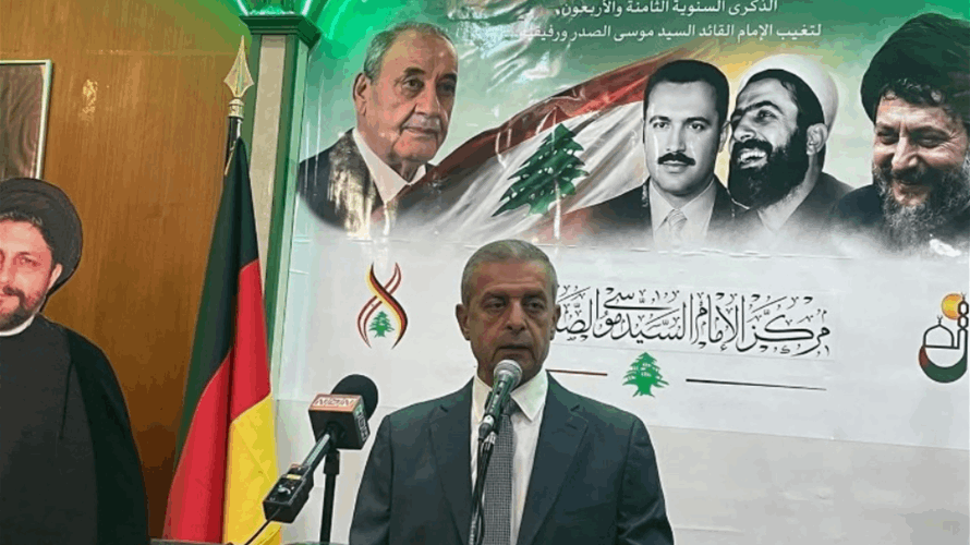 قبيسي من برلين: ليكن ملف اعادة الاعمار ووقف الاعتداءات واعادة الاسرى من اولويات عمل الحكومة