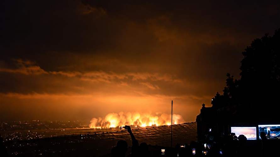 Huge explosions heard in south Lebanon
