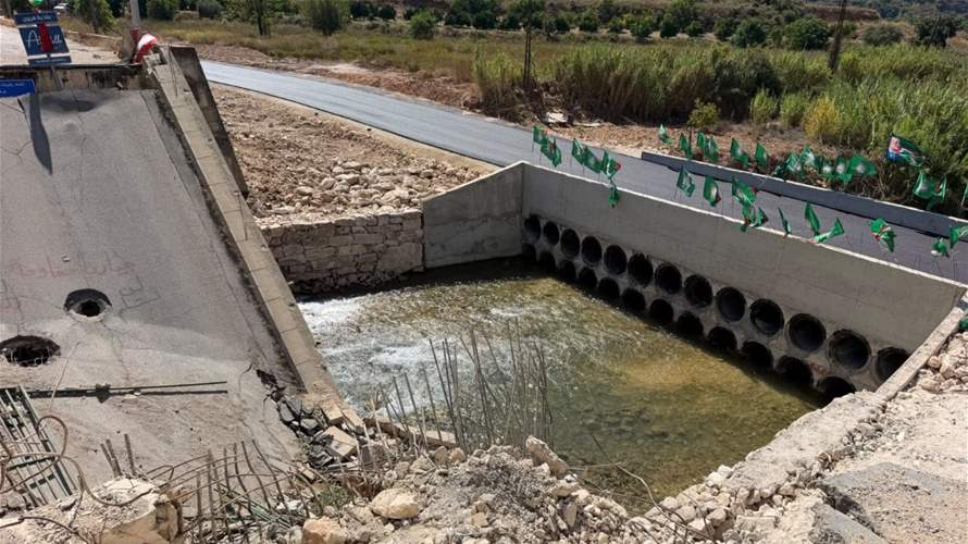 الأشغال تفتح ممر قعقعية الجسر الموقت وتعيد ربط النبطية ببنت جبيل