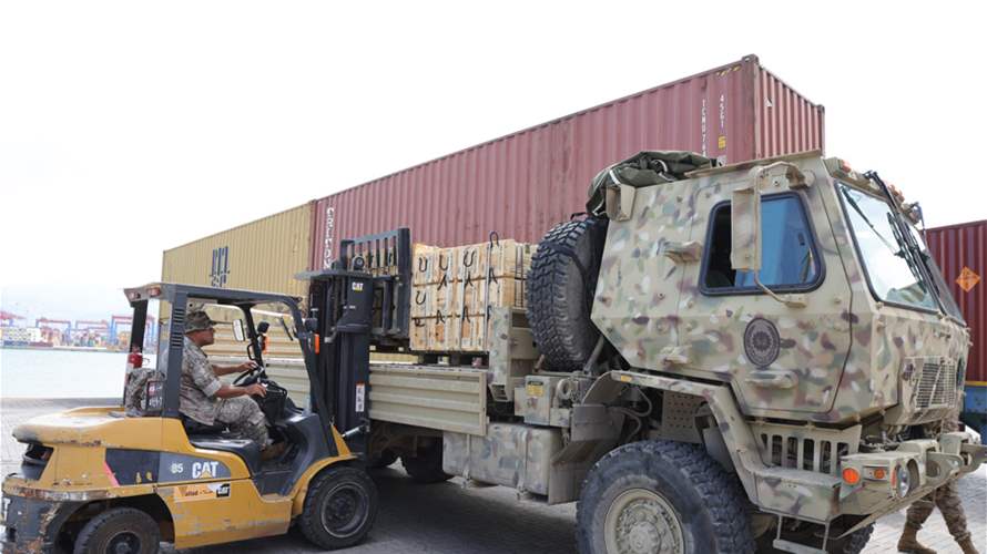 Lebanese Army receives 70 containers of ammunition under US aid program