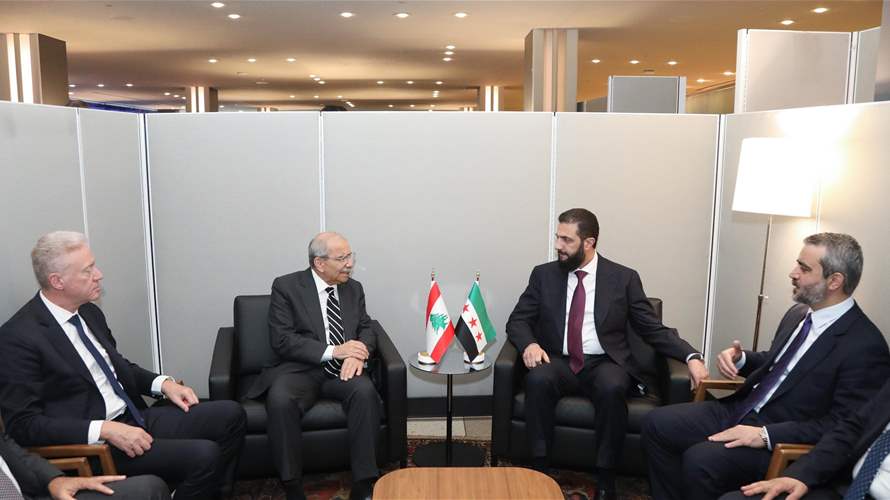 PM Salam meets al-Sharaa, Lavrov and Al Hashimy in New York: Any international force in south Lebanon must operate under UN Security Council mandate