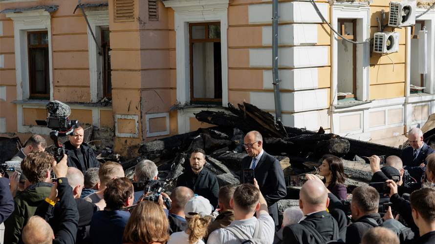 Russia strikes hit Kyiv as Germany's Merz visits