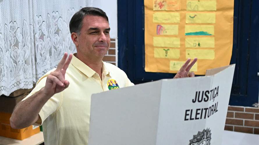 Brazil's Flavio Bolsonaro says 'very happy' to have led Lula in first-round vote