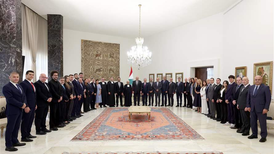 الرئيس عون إستقبل رابطة قدامى مدرسة المون لاسال: سلاحنا الأساسي في لبنان هو الاستثمار في الإنسان ونواصل الإصلاحات رغم الصعوبات