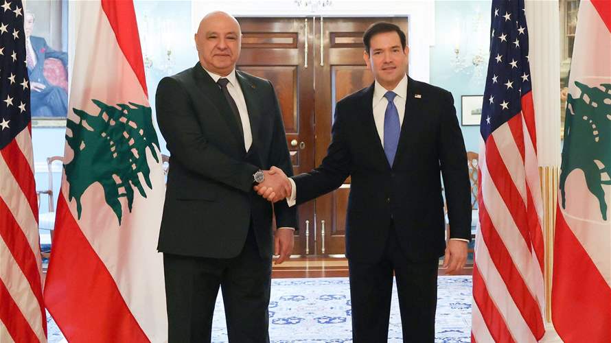 Aoun urges Rubio to pressure Israel to halt attacks in southern Lebanon