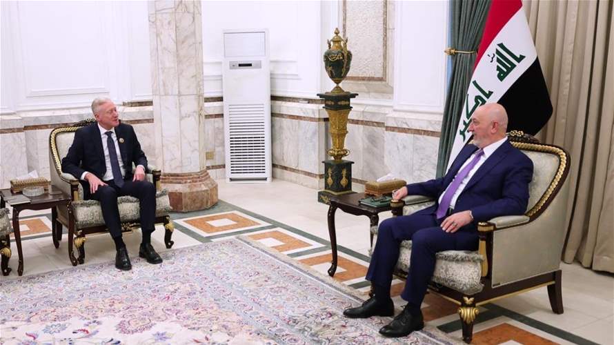  رجي يلتقي الرئيس العراقي: دعم متبادل لحصر السلاح في يد الدولة