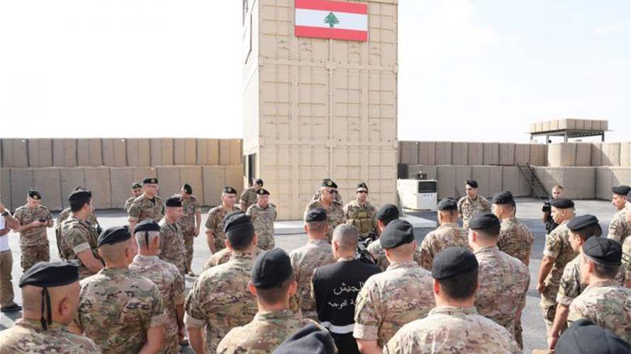 قائد الجيش بالنيابة يتفقّد عددًا من مراكز الجيش عند الحدود اللبنانية السورية
