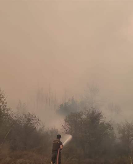 الدفاع المدني يواصل جهوده في إخماد حرائق اندلعت في مناطق عدة