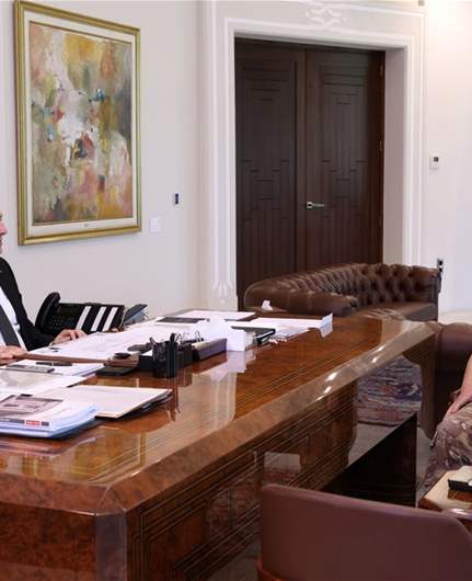 الرئيس عون عرض مع هيكل تحضيرات اجتماع باريس ونتائج الجولة جنوب الليطاني ومع لاوندس عمل أمن الدولة 