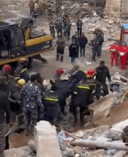 Search ends at collapsed Tripoli building: 14 dead, 8 injured