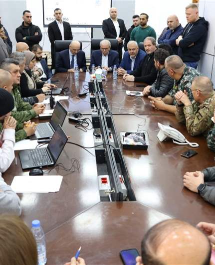 سلام والحجار إطّلعا على عمل غرفة إدارة الكوارث في محافظة بيروت