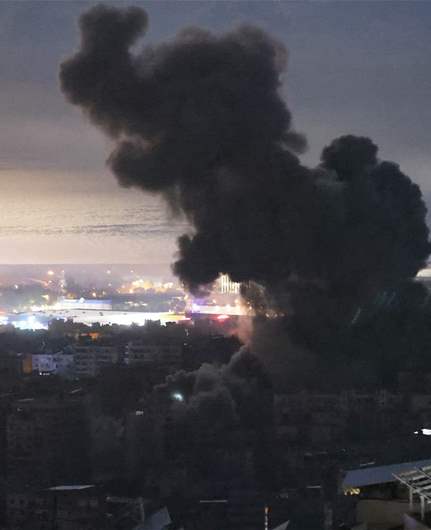 Israeli airstrike hits southern suburbs of Beirut following warning strike