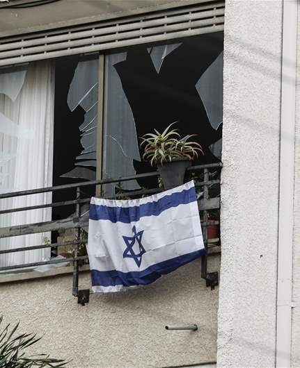 Tel Aviv shelters fill as missile attacks coincide with strikes on Lebanon