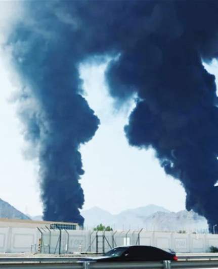 Fujairah government says fire at oil industrial zone caused by drone coming from Iran